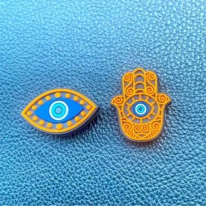 Croc Charms Hamsa x Eye of Protection Jibbitz